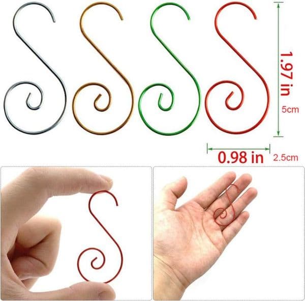 Party Supplies Christmas Ornament Mini Duty S Shaped Hooks Kitchen Spoon Pan Pot Utensils Hangers Clasp Over The Door Closet Clothes Rack Tool SN2393