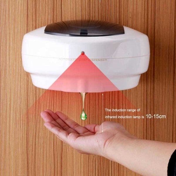 500ml Automatic Touchless Sanitizer Soap Dispenser Sensor Hands Free Bathroom Wall Mounted Manual Liquid Soap Dispenser SH190919