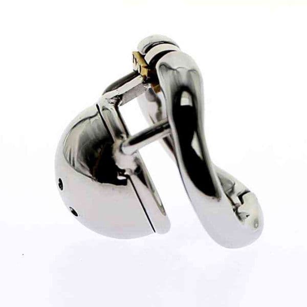 NXYCockrings Stainless Steel Micro Chastity Device Small Size Cock Cage with With Arc-shaped Ring Sex Toys Men Belt BDSM Toy 1124