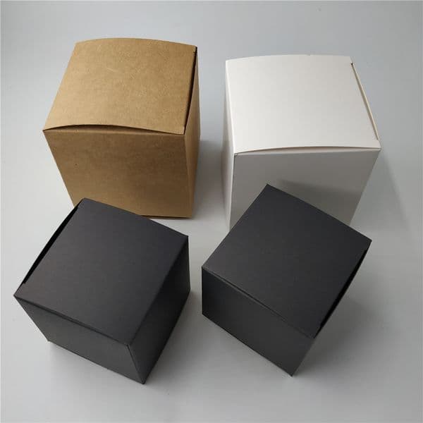 10 Size Brown Black White Kraft Paper Gift Packing Blank Soap Box Candy Craft Storage Carton Packaging Boxes