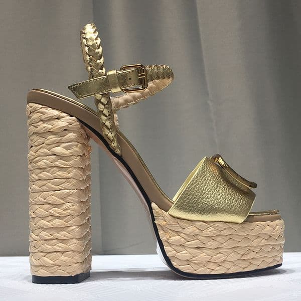 Designers sandals Heels Designer shoes Buckle weave Lafite grass shoes Top quality Genuine Leather 13CM High heeled factory footwear heel sandal Z260521