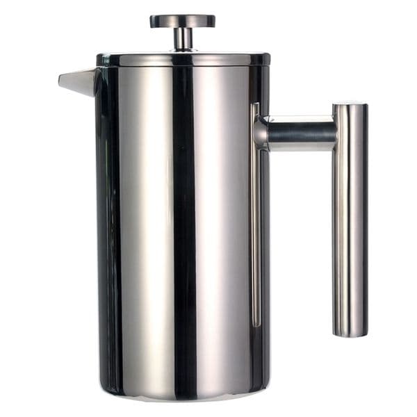 French Press Coffee Tea Maker - Stainless Steel Coffee Pot, Double Wall Vacuum Isnulated, Portable Glass Tea Brewer with Filter 210408
