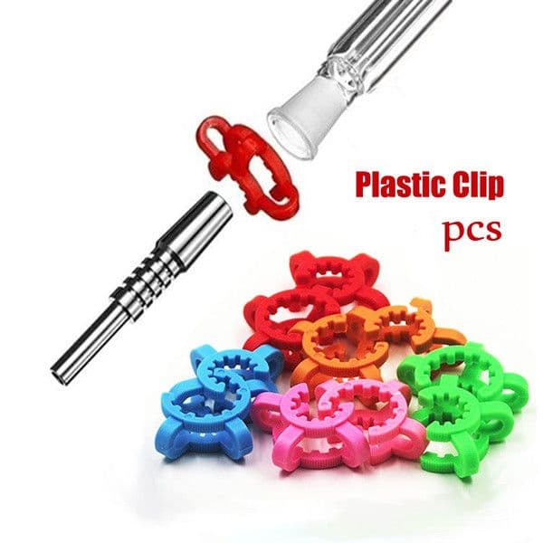10mm 14mm 19mm 29mm Plastic Keck Clip Laboratory Lab Clamp Clips Plastic Lock Glass adapter water bongs hookahs