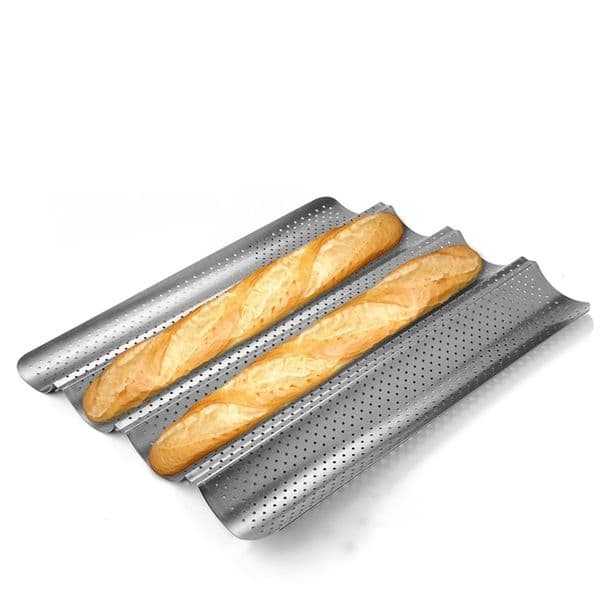 2026 New Carbon Steel 2 Slot 3 4 Wave French Bread Baking Tray For 210423 Free Shipping