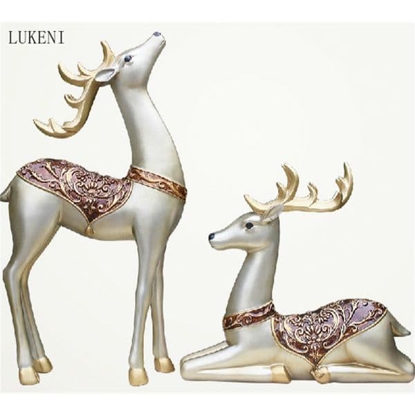 Modern and Simple Home Furnishing Decorations Living Room Lucky Deer Porch Wine TV Cabinet Decoration 210414