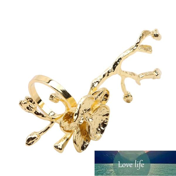Metal Alloy Napkin Ring Creative Plum Napkin Ring Wedding Napkin Buckle Paper Towel Ring