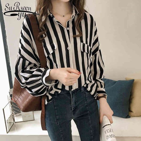 blusas mujer de moda women blouse Shirt causal work wear long sleeve clothes stylish chic early autumn loose blusa 1580 50 210427