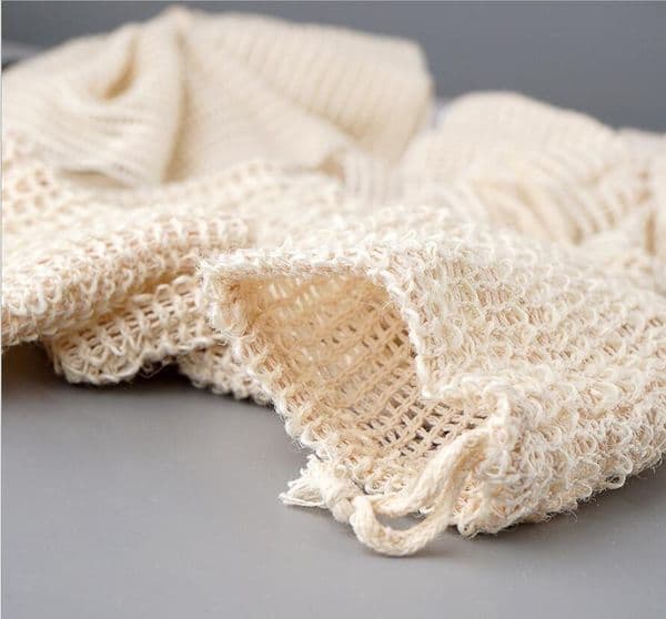 Natural Exfoliating Mesh Sisal Soap Saver Bag Pouch Holder For Shower Bath Foaming And Drying DHL Free Fy7323 C0614g06 B2