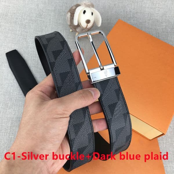 Designer Belts Genuine Cowhide Fashion Letter Gold\Silver Buckle for Man Woman Waistband Belt Width 3.4cm 4 Style 16 Optional Top Quality