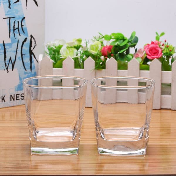 Promotion Customizable Smooth Mouth Cup Rim 260ml Glass Cup Food Grade Lead-free Wine Whiskey Thicken Bottom Sleek Bar Mug Cup DH0538 T03