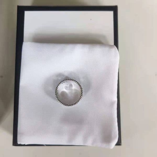 Fashion Letter Charm Band Ring Silver Plate Ring Simple Retro Style Rings Flower Carving Trend Jewelry Supply Q260320