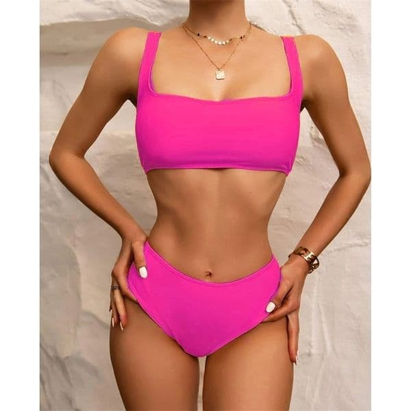 High Waist Bikini Women's Swimsuit Female Swimwear Sexy Bikinis Set Bath Beach Swimming Wear for Woman Bathing Suit Biquini 210625