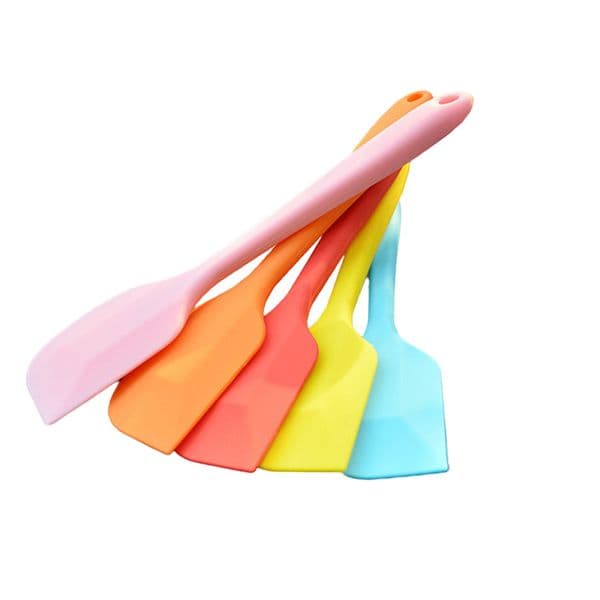 Food Grade Non Stick Butter Silicone Spatula Cooking Tools Cutter Brush Mixer Chocolate Smoother Heat Resistant Cookie Pastry Cake Cream Baking Scraper HY0151