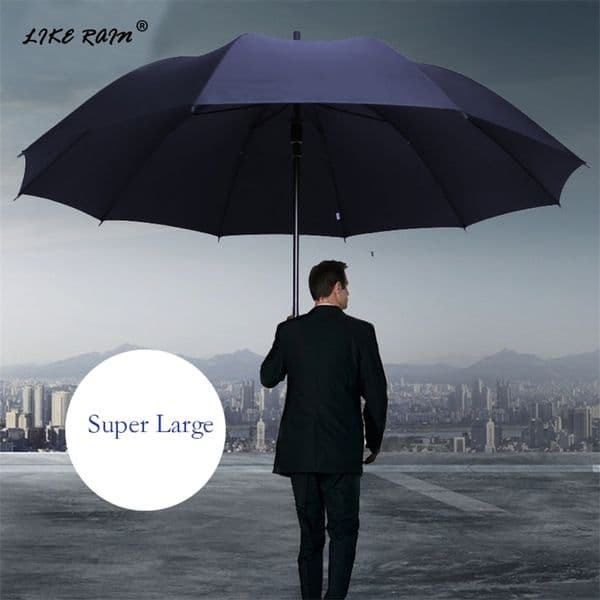 LIKE RAIN Super Large Folding Umbrella Rain Women Windproof Sunny And Rainy Paraguas Male Double Whole Family Umbrellas UBY28 211124