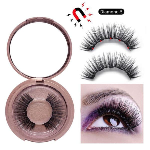 New 5 Magnetic False Eyelashes 9 styles Magnet Fake eyelashes Eye Makeup Kits Eyelash Extension 5pair Women's gifts