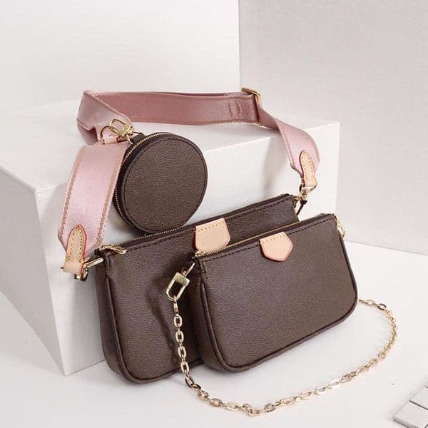 3 Piece Sets shoulder Bag Women Fashion Leather Handbag Woman Chain Crossbody Bags Storage Totes Coin Purs 963