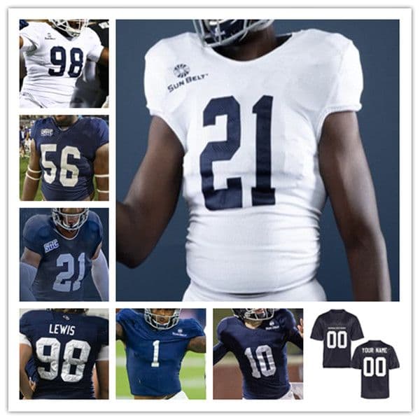 Custom Georgia Southern GS College Football Jersey Cam Ransom Logan Wright Khaleb Hood Amare Jones Chase Hancock Britton Williams Benz Josue C.J. Wright AJ Watkins