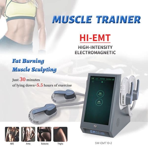 2022 4 handles Equipment RF EMslim HIEMTs body shaping machine Tesla EMS electromagnetic Muscle Stimulation fat burning beauty