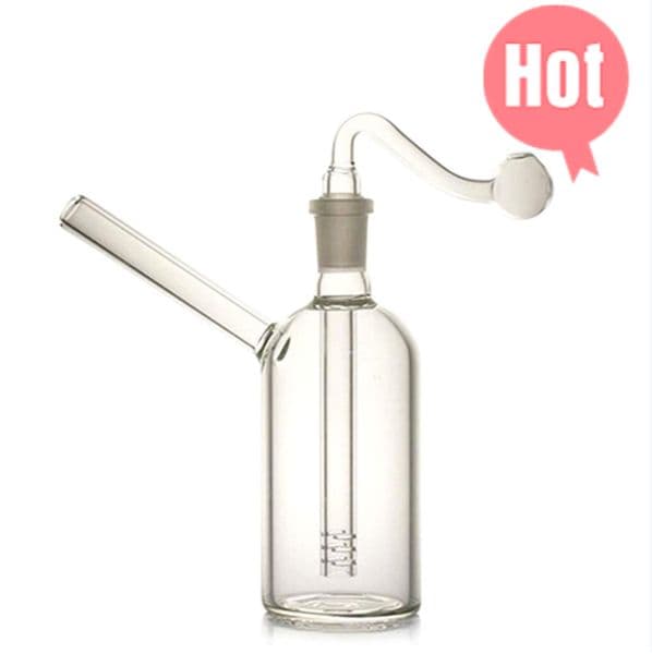 10mm Female Mini Glass Bong Water Pipes Pyrex Hookah Oil Smoking Bongs Thick Heady Recycler with smoking oil bowl