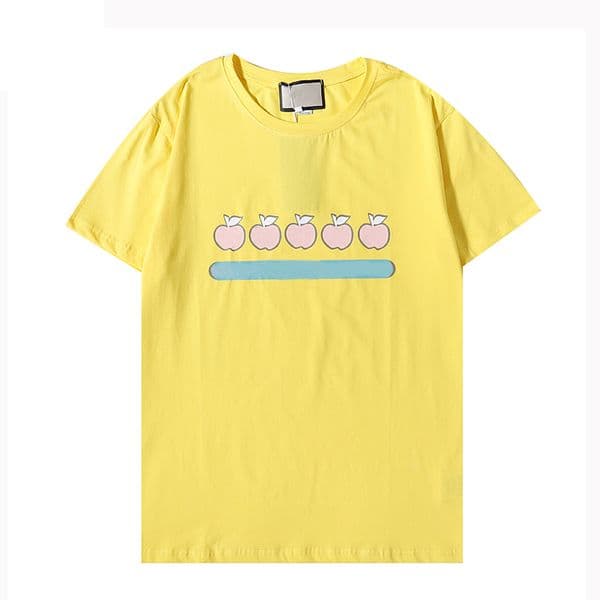 Designer Men's T-Shirts Summer Fashion Sports T-shirt Loose Unisex Cartoon Pattern Letter Print Top Three Colors Available S-2XL