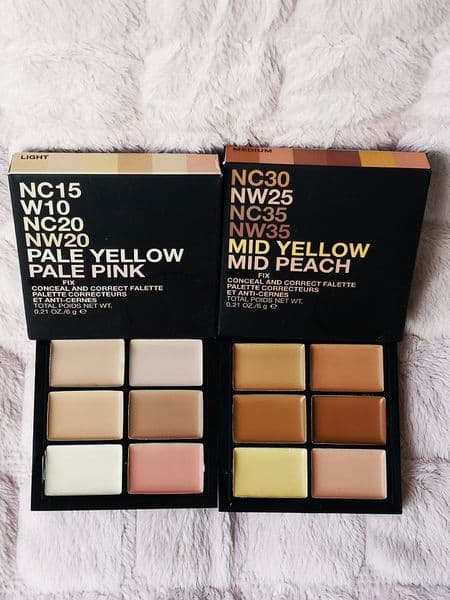 Conceal and Correct Palette in 6 shades Light & Medium Fix Face Concealer Creme Palettes Skin Tone Corrector Facial Dark Spot Covering Flawless Based Halloween