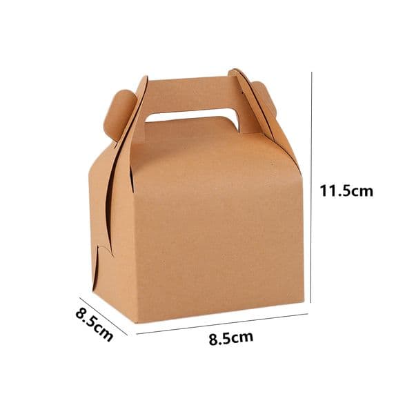 Gift Wrap 30pcs/lot Box With Handle Kraft Paper Candy Sugar Dessert Chocolate Packing Boxes For Christmas Wedding Cajas De Embalaje Para Postres Y Chocolates