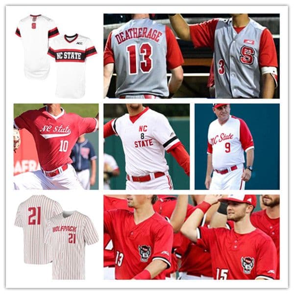 Custom College Baseball NC State Jersey Noah Soles Jonny Butler Jose Torres Coby Ingle Sam Highfill David Harrison Evan Justice Carson Falsken McDonough Austin Murr