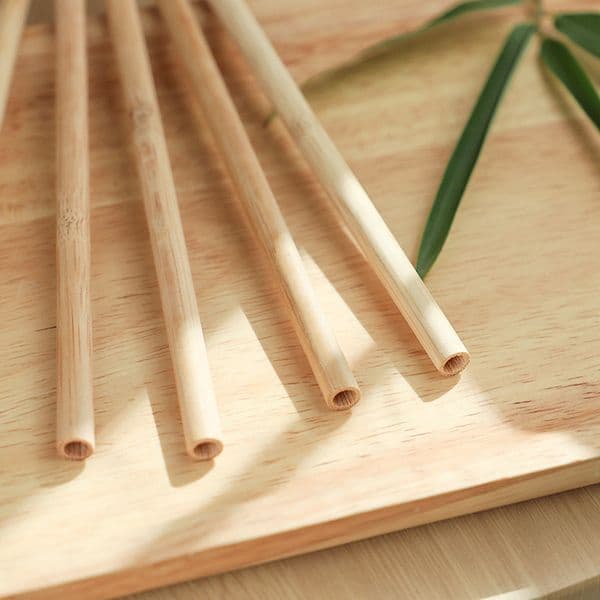 Natural Bamboo Straw Reusable Drinking Cocktail Beverages Straws Eco-Friendly Home Party Wedding Kitchen Bar Tools 20cm/7.9inch JY0048