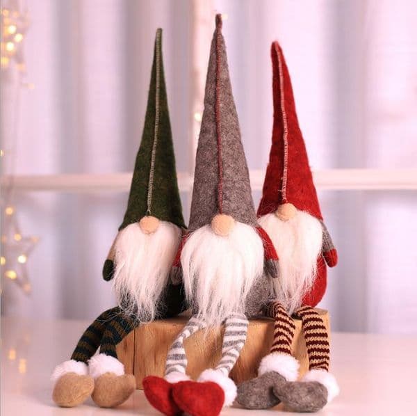 Santa Claus dolls Party Supplies long legs Rudolph doll children gift shopping mall decoration ornaments kids toys Couple presents