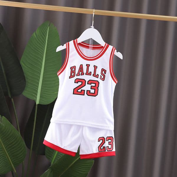 2026 New Summer Set Casual Fashion T Shirt Pant Kid Children Baby Toddler Boy Clothing 0 5 Years Basketball Clothes Designer