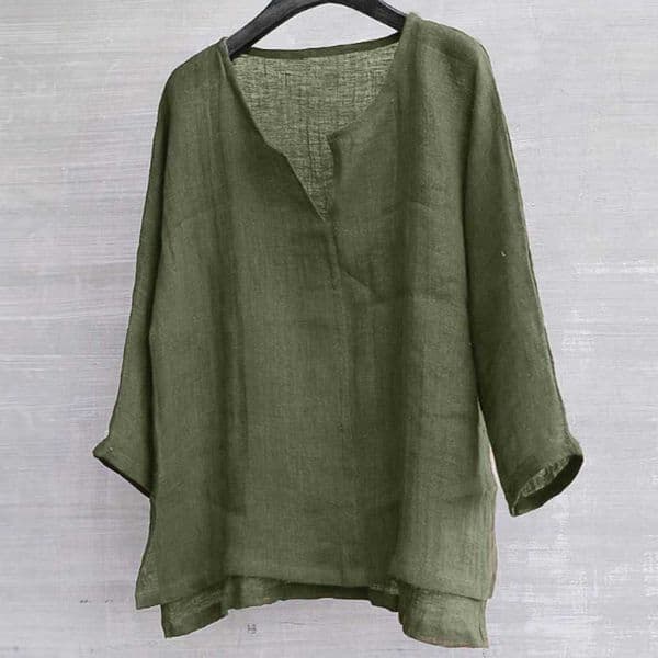 8 Colors Vintage Cotton Linen Shirt Men Casual Long Sleeve Oversize Tops Camisa V Neck Boho Style Mens Shirts Plus Size M-5xl # Y0809