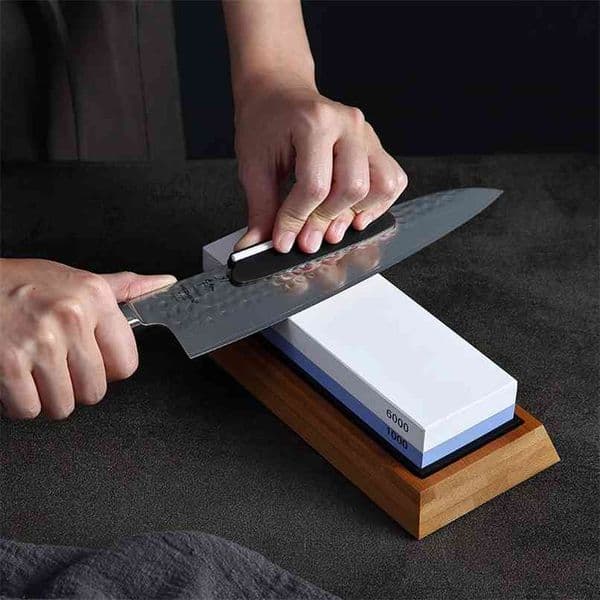 XINZUO Pro Sharpening Stones Double Side 1000/6000 Grit Grinding Stone Whetstone Knife Sharpener Kitchen Accessories 210615