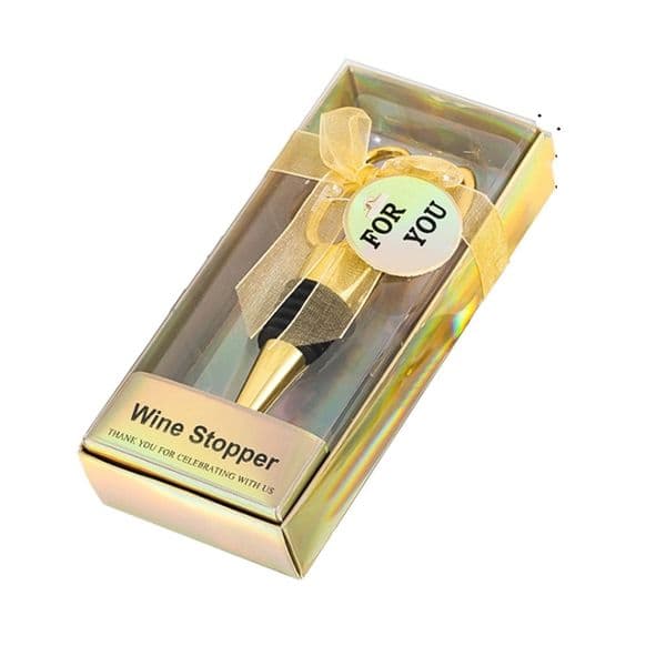 50th anniversary Red Wine Stoppers With Gift Boxes 50 years Bottle Stopper Party Favors Wedding Giveaways