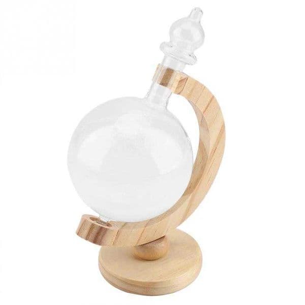 2026 Desktop Station Weather Predictor Transparent Ball Creative Globe-Shaped Storm Glass Bottle Home Decor 210811 Free Shipping