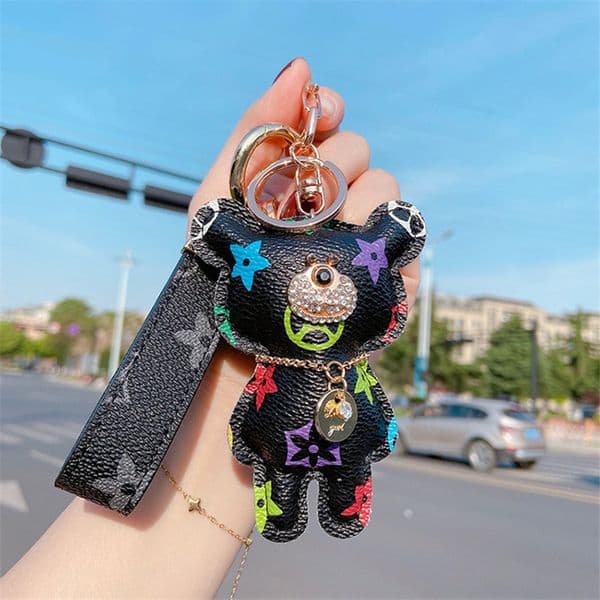 Fur Ball Keychain Soft Fur Ball Lovely Gold Chains Ball Plush Keychain Car Keyring Bag Earrings Accessories