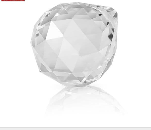 10pcs 30mm Color Crystals Ball Diy Crystal Pendants For Chandeliers Accessories Glass Suncatcher Crystal Prisms Lamp Parts Decor