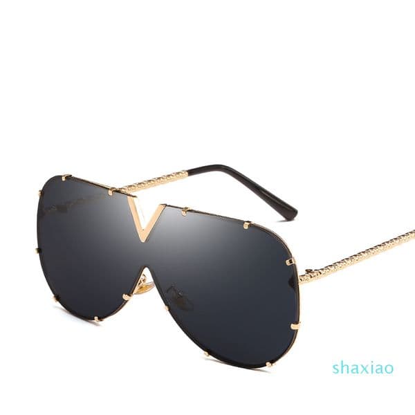 Retro Pilot Sunglasses Luxury Full Golden Frame Eyewear Fashion Men Women Shade Glasses Popular Sunglass