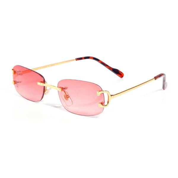 Luxury Mens Designer Sunglasses For Women Polarized Sunglass Frameless Striped Frame Driving Sun Glasses Men Woman Brand Male Vintage Red Pilot Eyeglasses UV400