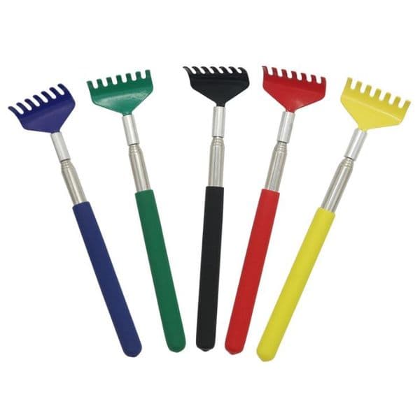 Adjustable Stainless Steel Back Scratcher Home Telescopic Portable Extendable Itch Flexible Claw Scratch Tool Soft Grip SN2778