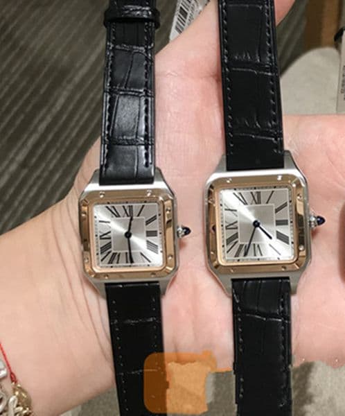 watch quartz movement Men and women watches sier dial stainless steel case leather strap wristwatch wssa0022 wssa0023 w2sa0012 w2sa0011 montre de e