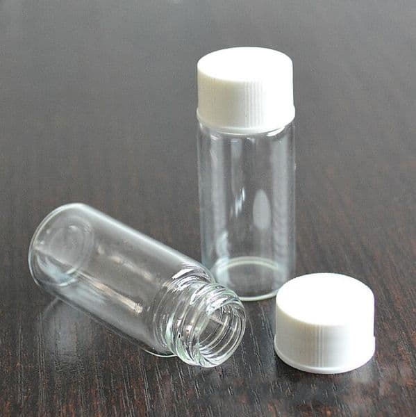 Wholesale 10Ml Vials With Black White Screw Top, 10Cc Mini Tubular Glass For Liquid Use Reagent Bottle B2