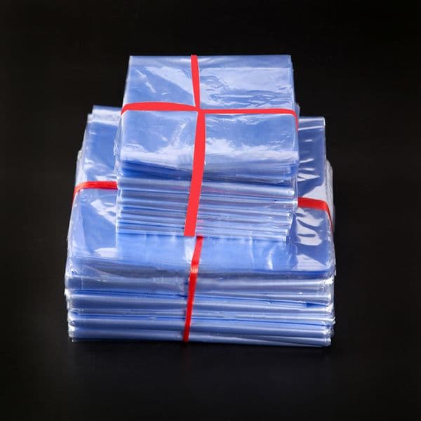 wholesale 1000Pcs PVC Clear Plastic Pack Pouches Heat Shrink Wrap Film Household Shrinkable Cosmetic Commodity Storage Bag