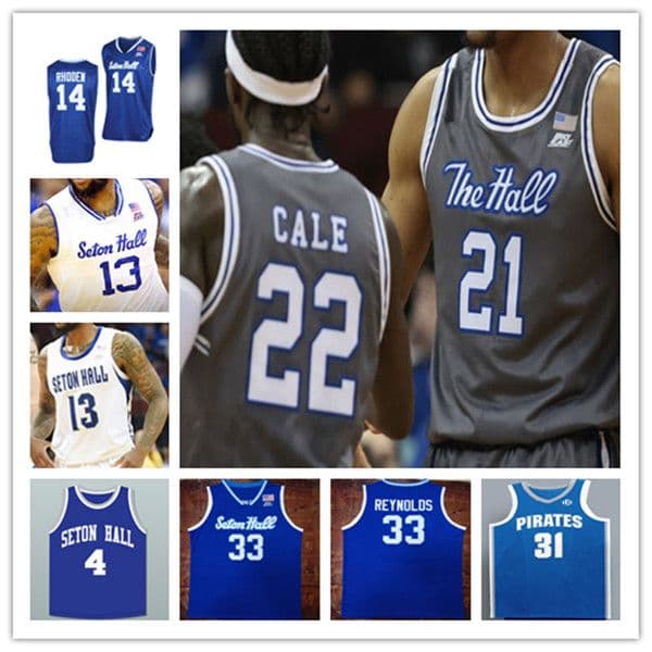 Seton Hall SHU Basketball Jersey College Jared Rhoden Bryce Aiken Myles Cale Kadary Richmond Alexis Yetna Tyrese Samuel Tray Jackson Jamir Harris Ike Obiagu 4XL