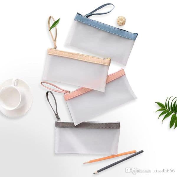 Wholesale 200Pcs Newpencil Bags Transparent School Pencil Big Capacity Pen Bag Case For Kid Gift Office Supplies Creative Ewf6931 B2