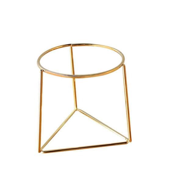 Newly Flower Pot Geometric Metal Rack Plant Care Display Holder Stand Garden Decor Y0314