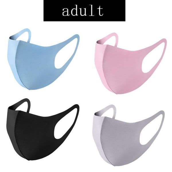 3-7 days to US Anti Dust Face Cover PM2.5 Mask Respirator Dustproof Anti-bacterial Washable Reusable Ice Silk Cotton Masks
