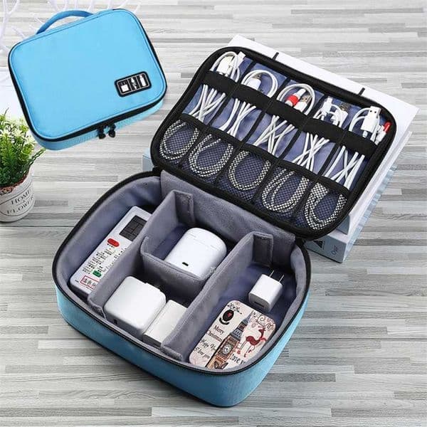 Multifunction Digital Storage Bag USB Data Cable Earphone Wire pen Power bank Organizer Portable Travel Kit Case Pouch 211102