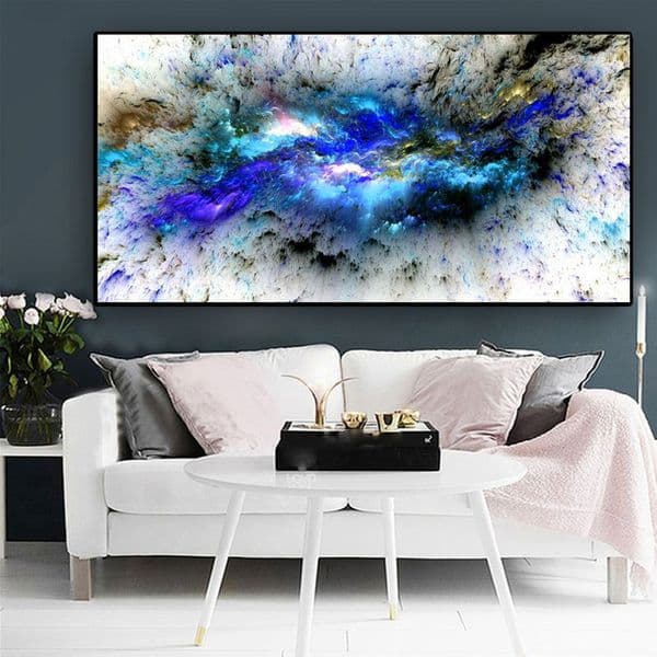 Abstract HD Colorful Clouds Wall Art Canvas Landscape Painting Posters and Prints Pictures For Living Room Home Decoration