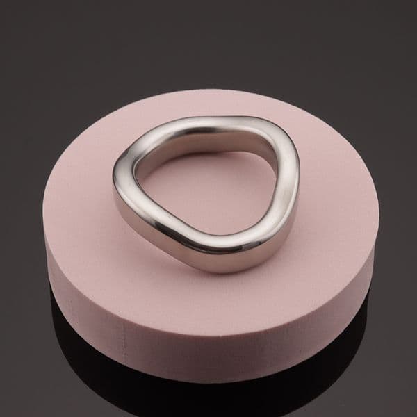 3 Size Curve Penis Cock Ring Bondage Lock Cockring Heavy Duty Male Metal Ball Scrotum Stretcher Delay Ejaculation sexy Toys Shop Beauty Items