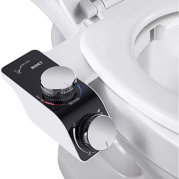 Bidet Toilet Seat Attachment NonElectric SelfCleaning Dual Nozzles Wash Cold Mixer Water Lady Bathroom Accessories Sprayer 22050